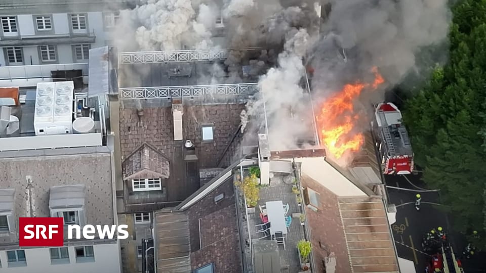 Feuer im Dachstock - Brand in Luzerner Hotel flammte mehrmals auf