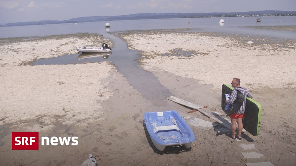 Tiefer Pegel am Untersee: Boote nur noch schwer erreichbar